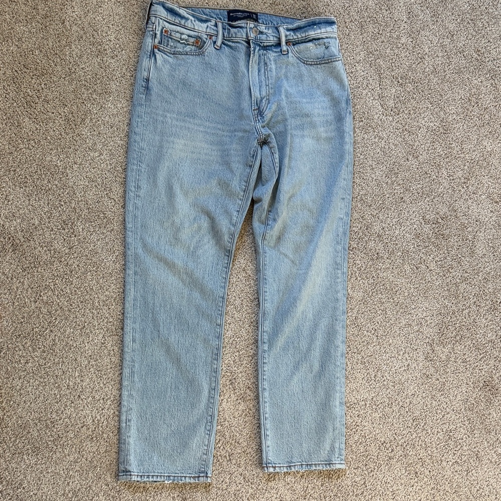 Abercrombie & Fitch Light Blue Straight Jeans